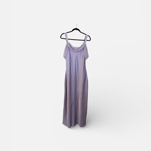 Show Me Your MuMu Women’s Bella Maxi Dress in Lavender Luxe Satin Sz M NWOT
